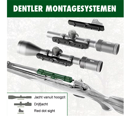 Dentler montagesystemen Basis Vario; snelmontages voor jachtwapens