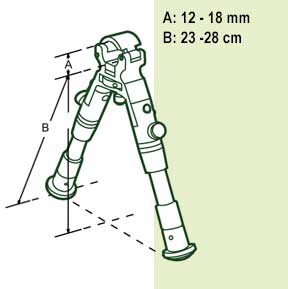 TL-BP08S-A maten bipod