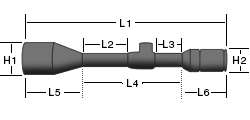 Maten Konus Richtkijker Konuspro-M30 12,5-50x56 Met Verlicht Dradenkruis en waterpas