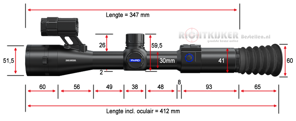 Pard DS35 LRF me 50mm lens maten