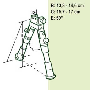 TL-BP28S  maten bipod