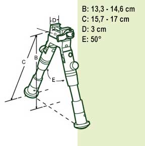 TL-BP28SQ  maten bipod