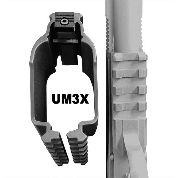 UM3X Pistool Red dot montage werkt op pistolen met MIL-STD 1913 rail systeem met uitsparing