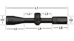 Viper PST GEN II 3-15x44 afmetingen