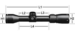 Vortex Razor HD LH 2-10x40 Richtkijker maten