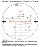 Vortex Viper PST Gen II 5-25x50 FFP richtkijker, EBR-2C Dradenkruis (MRAD) tactical_