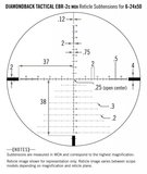 Vortex Diamondback Tactical 6-24x50 FFP Richtkijker, EBR-2C Dradenkruis (MOA)_