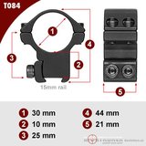 Sportsmatch Tikka T3 15mm dovetail 30mm Montage T084 medium (25mm)_