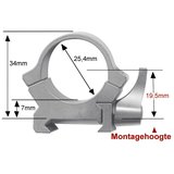 Leupold QRW2 Montageringen 25,4mm laag (19,5mm) mat zilver_