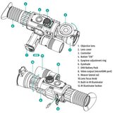 Yukon Sightline N450 S 4-16x Digitale Nachtrichtkijker incl. Weaver Montage_