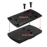 Henneberger HMS Adapter Docter naar Leupold Deltapoint / Shield / JPoint sight mount_