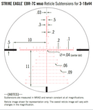 Vortex Strike Eagle 3-18x44 FFP Richtkijker, EBR-7C Dradenkruis (MRAD)_