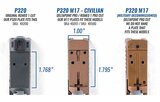 EGW Vortex Venom Adapter Plate For Optics Ready Sigs P320 RX, X-Five slide (Romeo 1)_