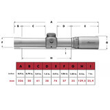 Burris Pistoolkijker 2x20mm Handgun Scope, Plex dradenkruis, zilver_