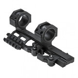NC Star Combat scope 1-6x24 Combo incl. Quick Release Cantilever montage, verlicht dradenkruis Rood/Groen_