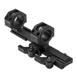 NC Star Combat scope 1-6x24 Combo incl. Quick Release Cantilever montage, verlicht dradenkruis Rood/Groen_