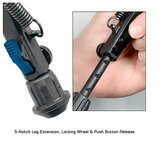 UTG Super Duty Bipod BP99Q snel afneembaar, middenhoogte 20,3 - 32,5 cm_