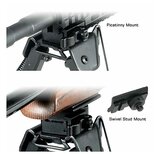 UTG Super Duty Bipod BP99Q snel afneembaar, middenhoogte 20,3 - 32,5 cm_