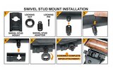 UTG Super Duty Bipod BP99Q snel afneembaar, middenhoogte 20,3 - 32,5 cm_