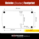 Firefield Mini Shot Reflex Sight 5MOA red dot met 45 graden mount_