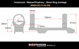 Innomount - Weaver/Picatinny - 30mm Ring montage | Pard TD, TS, Pulsar Apex, Digisight, Hikmicro Alpex, Infiray Tube TD 50L_