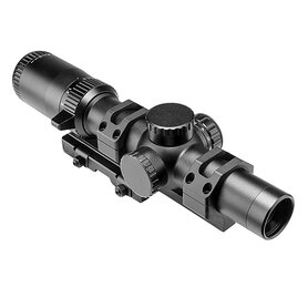 NC Star Combat scope 1-6x24 Combo incl. Quick Release Cantilever montage, verlicht dradenkruis Rood/Groen