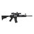 NC Star Combat scope 1-6x24 Combo incl. Quick Release Cantilever montage, verlicht dradenkruis Rood/Groen